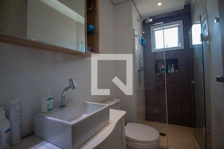 Banheiro Social de apartamento à venda com 1 quarto, 51m² em Chácara Santo Antônio (zona Sul), São Paulo