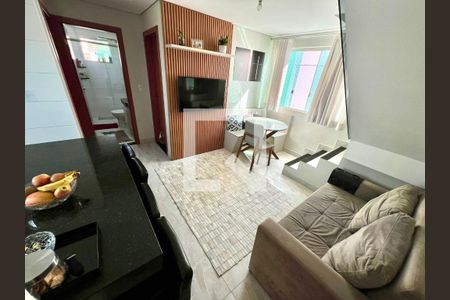 Sala de apartamento para alugar com 2 quartos, 90m² em Santa Branca, Belo Horizonte