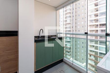Varanda da Sala de apartamento à venda com 1 quarto, 42m² em Barra Funda, São Paulo