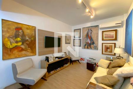 Sala de Estar de apartamento à venda com 4 quartos, 200m² em Lourdes, Belo Horizonte