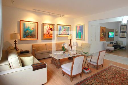 Sala de apartamento à venda com 4 quartos, 200m² em Lourdes, Belo Horizonte