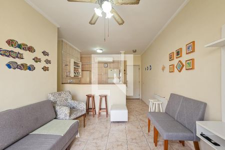 Sala de apartamento para alugar com 2 quartos, 54m² em Balneario Cidade Atlantica, Guarujá