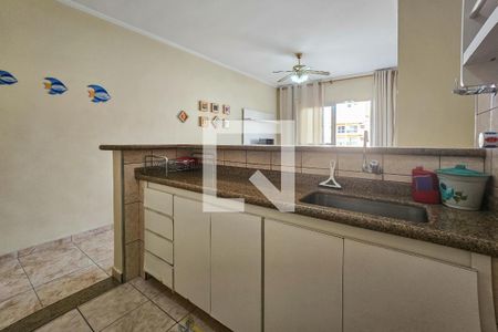Cozinha de apartamento para alugar com 2 quartos, 54m² em Balneario Cidade Atlantica, Guarujá