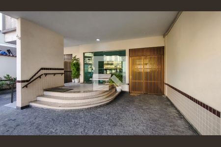 Fachada e portaria de apartamento à venda com 1 quarto, 45m² em Tijuca, Rio de Janeiro