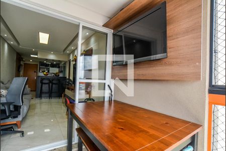 Varanda da Sala de apartamento à venda com 2 quartos, 70m² em Vila Curuçá, Santo André