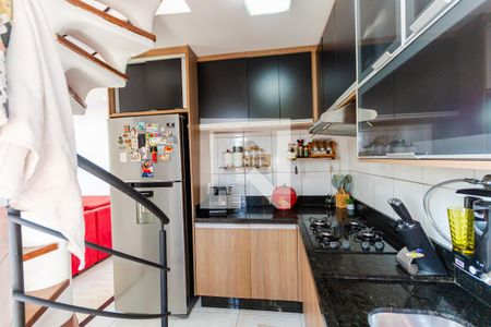 Cozinha de apartamento à venda com 2 quartos, 76m² em Parque das Nações, Santo André