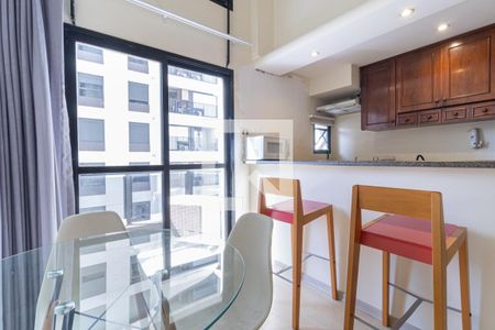 Sala de Jantar de apartamento à venda com 1 quarto, 58m² em Moema, São Paulo