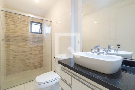 Banheiro da Suíte de apartamento à venda com 1 quarto, 58m² em Moema, São Paulo