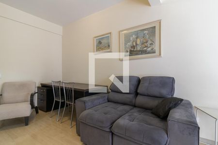 Sala de apartamento à venda com 1 quarto, 58m² em Moema, São Paulo