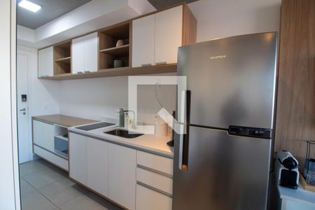 Cozinha de kitnet/studio à venda com 1 quarto, 26m² em Santo Amaro, São Paulo