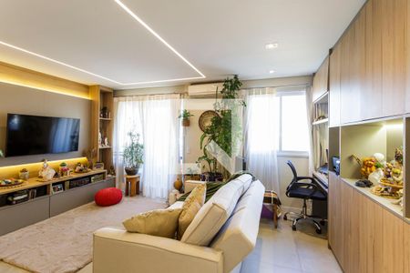 Sala de apartamento à venda com 1 quarto, 54m² em Indianópolis, São Paulo