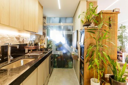 Cozinha de apartamento à venda com 1 quarto, 54m² em Indianópolis, São Paulo