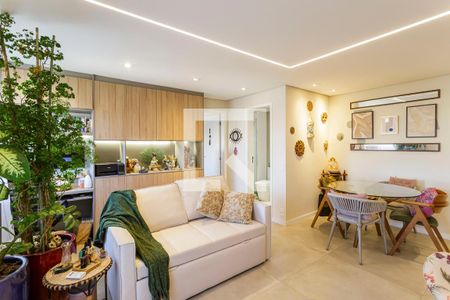 Sala de apartamento à venda com 1 quarto, 54m² em Indianópolis, São Paulo