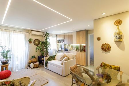 Sala de apartamento à venda com 1 quarto, 54m² em Indianópolis, São Paulo