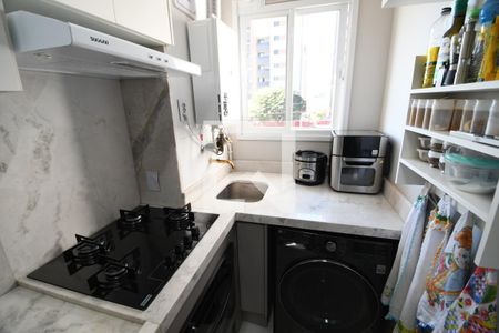Cozinha de apartamento à venda com 2 quartos, 56m² em Bonfim, Campinas