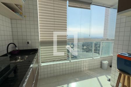Varanda da Sala de apartamento para alugar com 2 quartos, 78m² em Vila Assuncao, Praia Grande