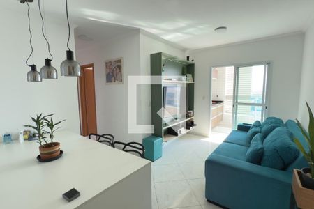Sala de apartamento para alugar com 2 quartos, 78m² em Vila Assuncao, Praia Grande