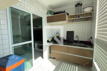 Varanda da Sala de apartamento para alugar com 2 quartos, 78m² em Vila Assuncao, Praia Grande