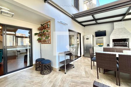 Varanda da Sala de apartamento à venda com 4 quartos, 217m² em Chácara Inglesa, São Paulo