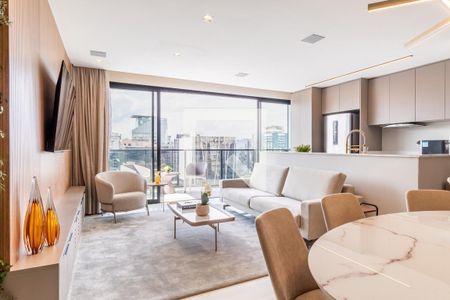 Sala de Estar de apartamento à venda com 2 quartos, 114m² em Vila Olímpia, São Paulo