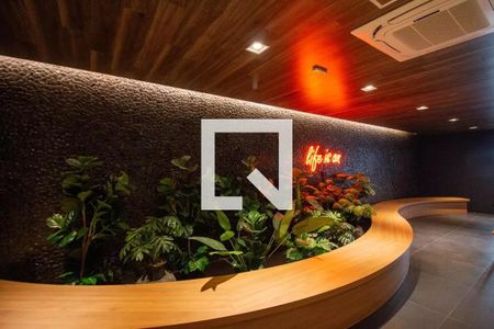 Área comum de kitnet/studio para alugar com 1 quarto, 26m² em Moema, São Paulo