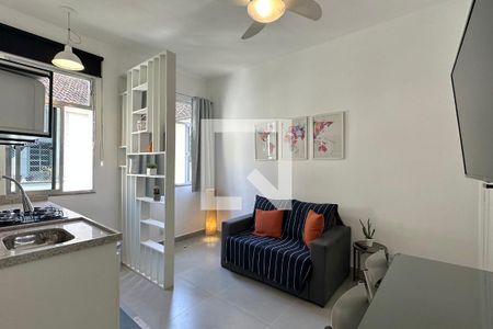 Sala/Cozinha de apartamento para alugar com 1 quarto, 35m² em Copacabana, Rio de Janeiro