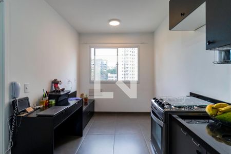 Sala/Cozinha de apartamento à venda com 1 quarto, 27m² em Panamby, São Paulo