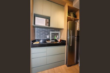 Cozinha de kitnet/studio para alugar com 1 quarto, 40m² em Cerqueira César, São Paulo