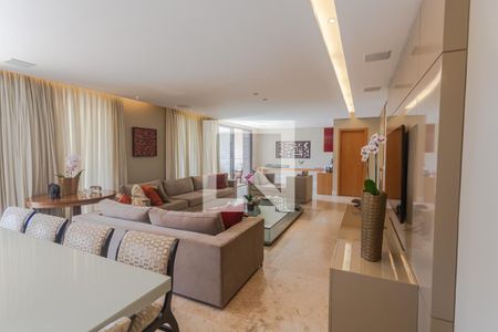 Sala de apartamento à venda com 4 quartos, 278m² em Funcionários, Belo Horizonte