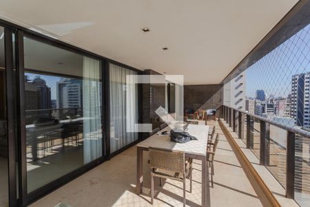 Varanda na Sala de apartamento à venda com 4 quartos, 278m² em Funcionários, Belo Horizonte