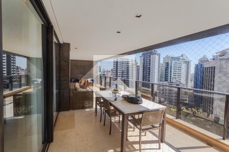 Varanda na Sala de apartamento à venda com 4 quartos, 278m² em Funcionários, Belo Horizonte