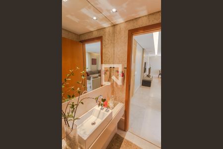 Lavabo na Sala de apartamento à venda com 4 quartos, 278m² em Funcionários, Belo Horizonte