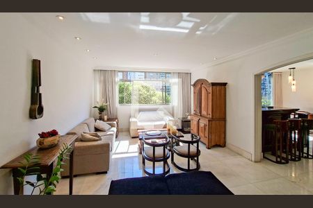 Sala de apartamento para alugar com 4 quartos, 240m² em Lourdes, Belo Horizonte