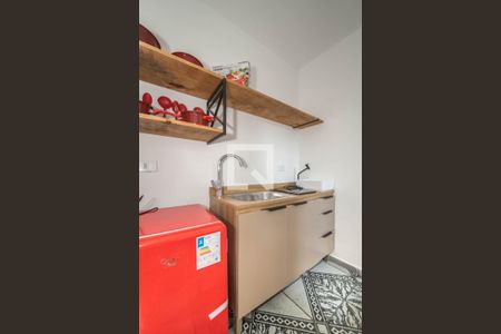 Cozinha de kitnet/studio para alugar com 1 quarto, 9m² em Itaim Bibi, São Paulo