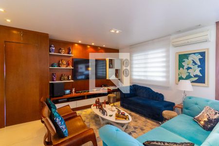 Sala de Estar de apartamento à venda com 3 quartos, 147m² em Vila Gertrudes, São Paulo