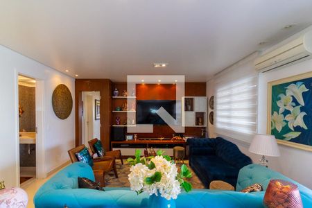 Sala de Estar de apartamento à venda com 3 quartos, 147m² em Vila Gertrudes, São Paulo