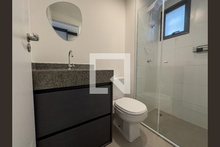 Banheiro Social de kitnet/studio para alugar com 1 quarto, 27m² em Perdizes, São Paulo