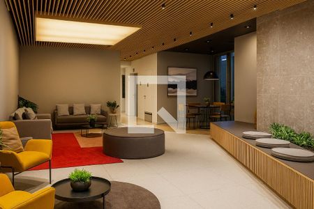 Área comum de apartamento para alugar com 1 quarto, 25m² em Barra Funda, São Paulo