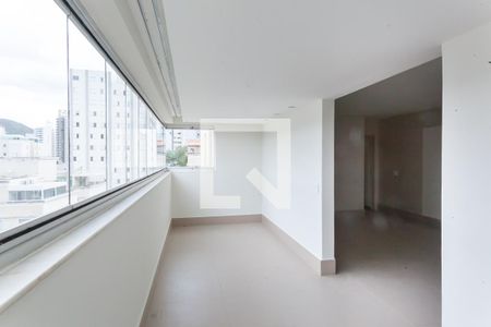 Varanda da Sala de apartamento à venda com 4 quartos, 126m² em Buritis, Belo Horizonte