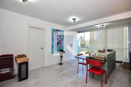 Sala de apartamento para alugar com 1 quarto, 38m² em Vila Andrade, São Paulo