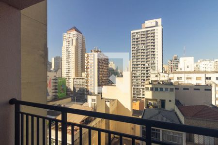 Varanda do Studio de kitnet/studio à venda com 1 quarto, 26m² em Vila Buarque, São Paulo