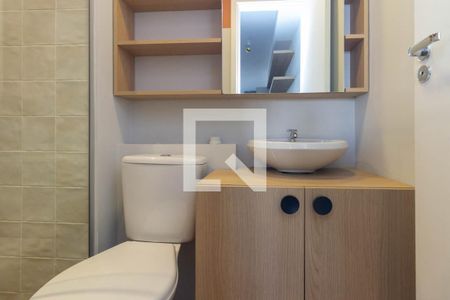 Banheiro de kitnet/studio à venda com 1 quarto, 26m² em Vila Buarque, São Paulo