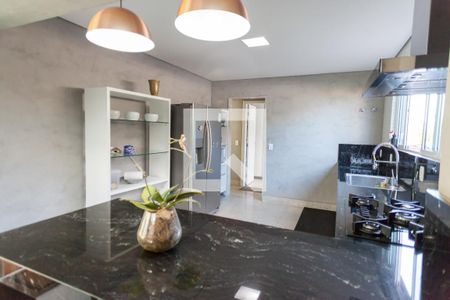 Cozinha de casa de condomínio à venda com 6 quartos, 450m² em Alphaville Nova Lima, Nova Lima