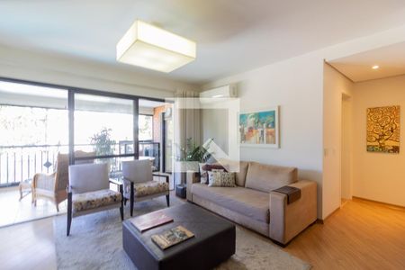 Sala de Estar de apartamento à venda com 2 quartos, 105m² em Campo Belo, São Paulo