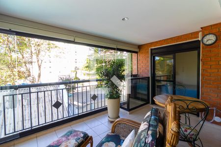 Varanda da Sala de Estar de apartamento à venda com 2 quartos, 105m² em Campo Belo, São Paulo