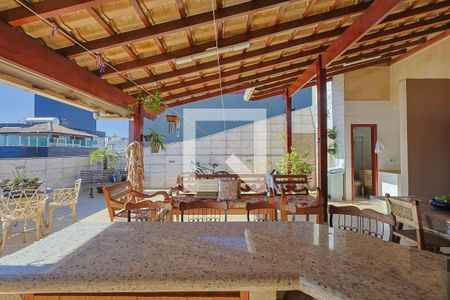 Área externa de apartamento à venda com 3 quartos, 230m² em Castelo, Belo Horizonte