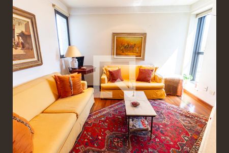 Sala de Lareira de apartamento à venda com 4 quartos, 375m² em Jardim Analia Franco, São Paulo