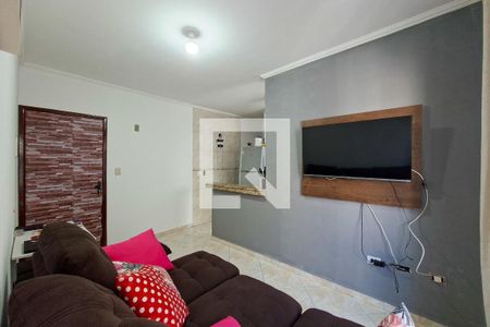Sala de apartamento para alugar com 1 quarto, 40m² em Nova Mirim, Praia Grande