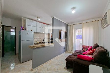 Sala de apartamento para alugar com 1 quarto, 40m² em Nova Mirim, Praia Grande