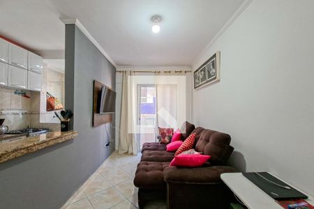 Sala de apartamento para alugar com 1 quarto, 40m² em Nova Mirim, Praia Grande